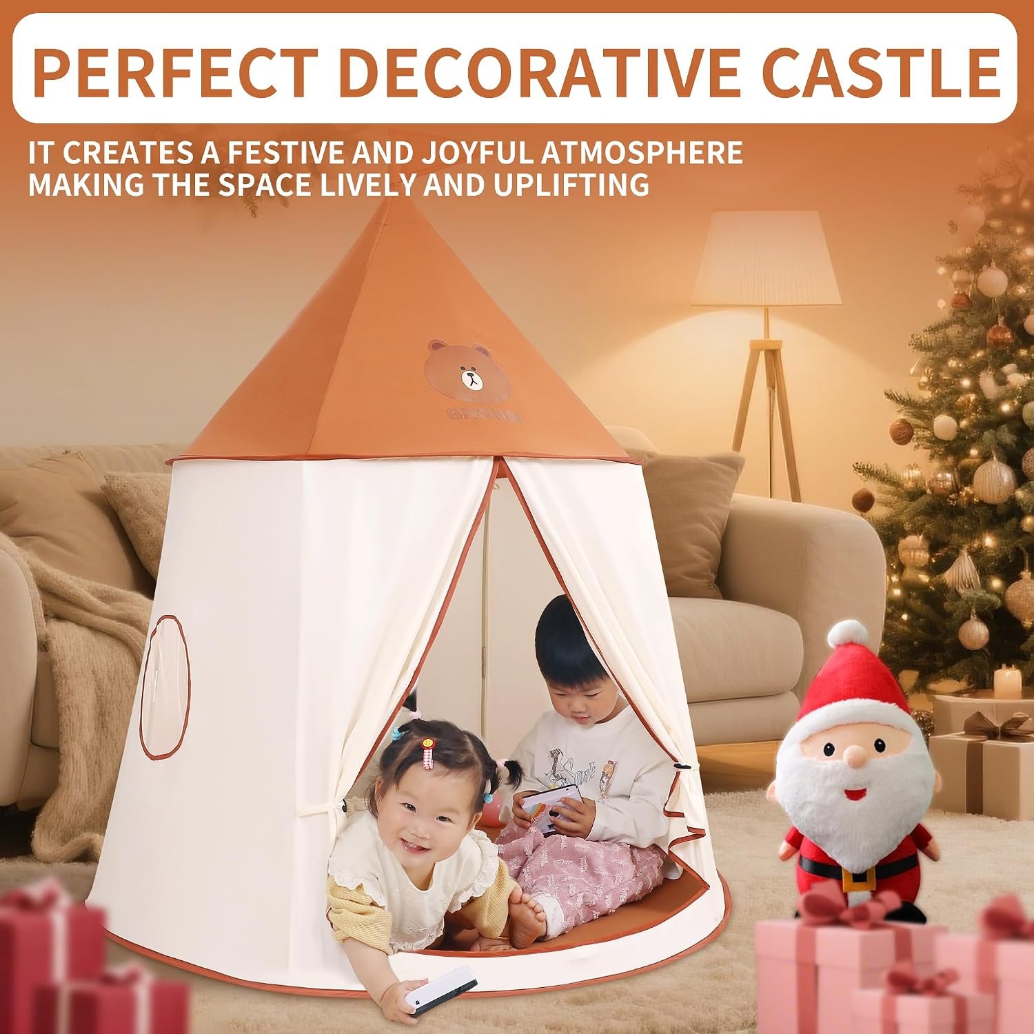 Bear Teepee Play Tent