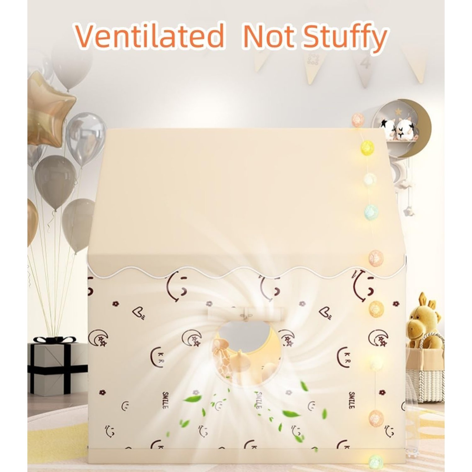 Butterfly Play Tent With Star Lights: image 3