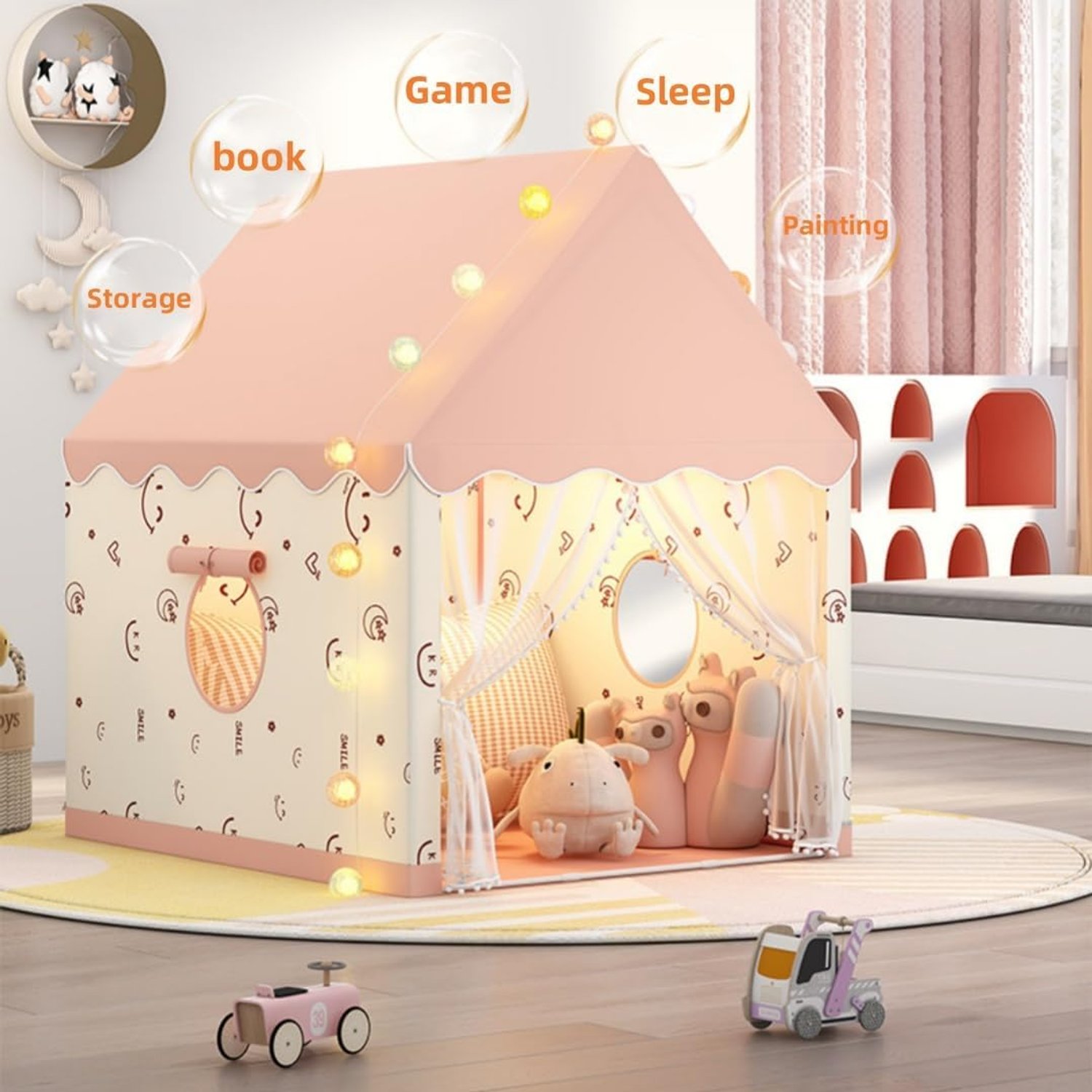 Butterfly Play Tent With Star Lights: image 5