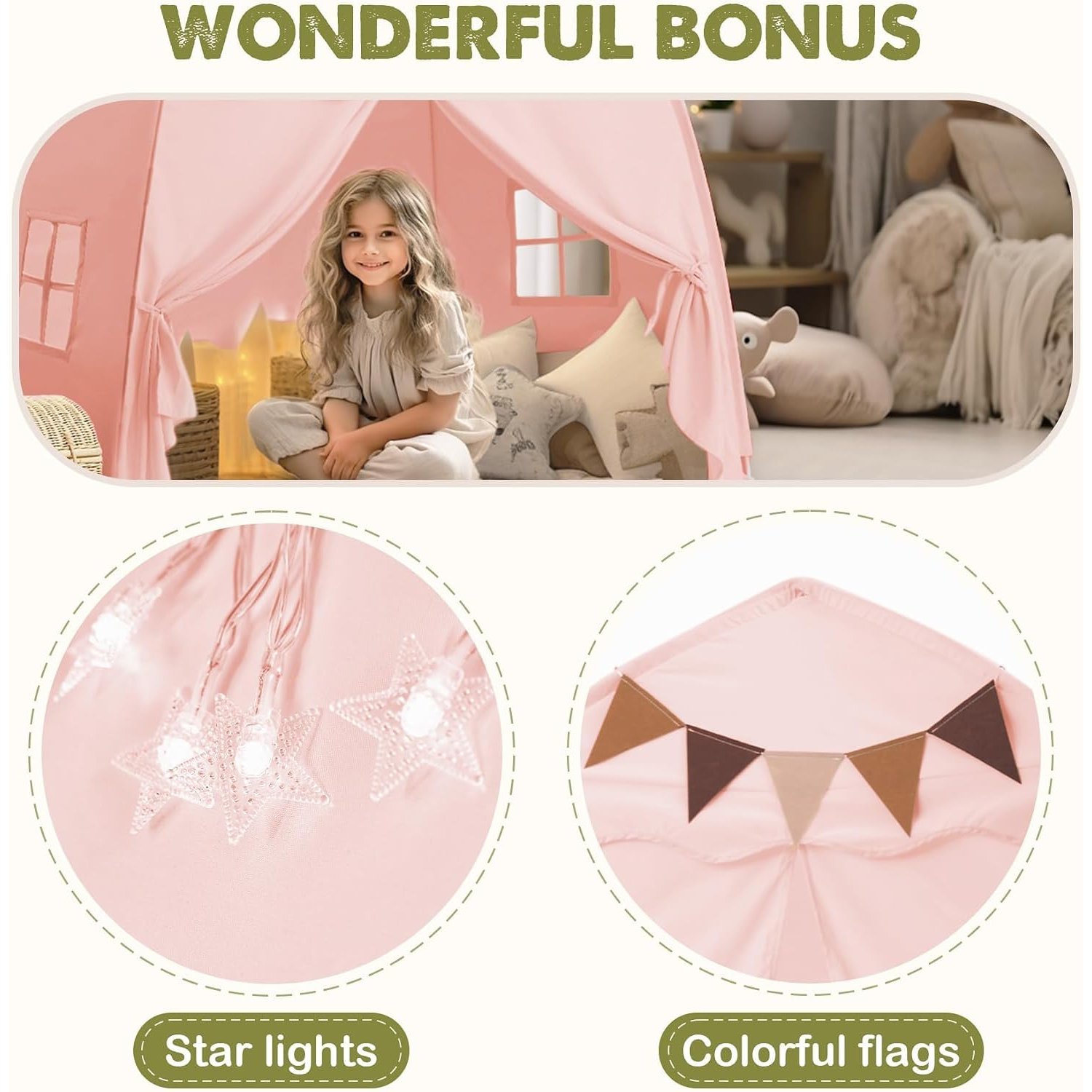 Extra Large Pink Dome Play Tent