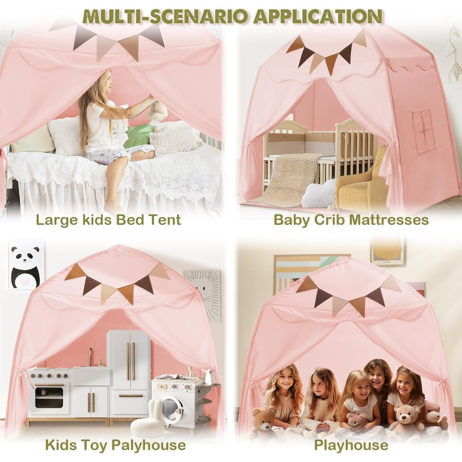 Extra Large Pink Dome Play Tent