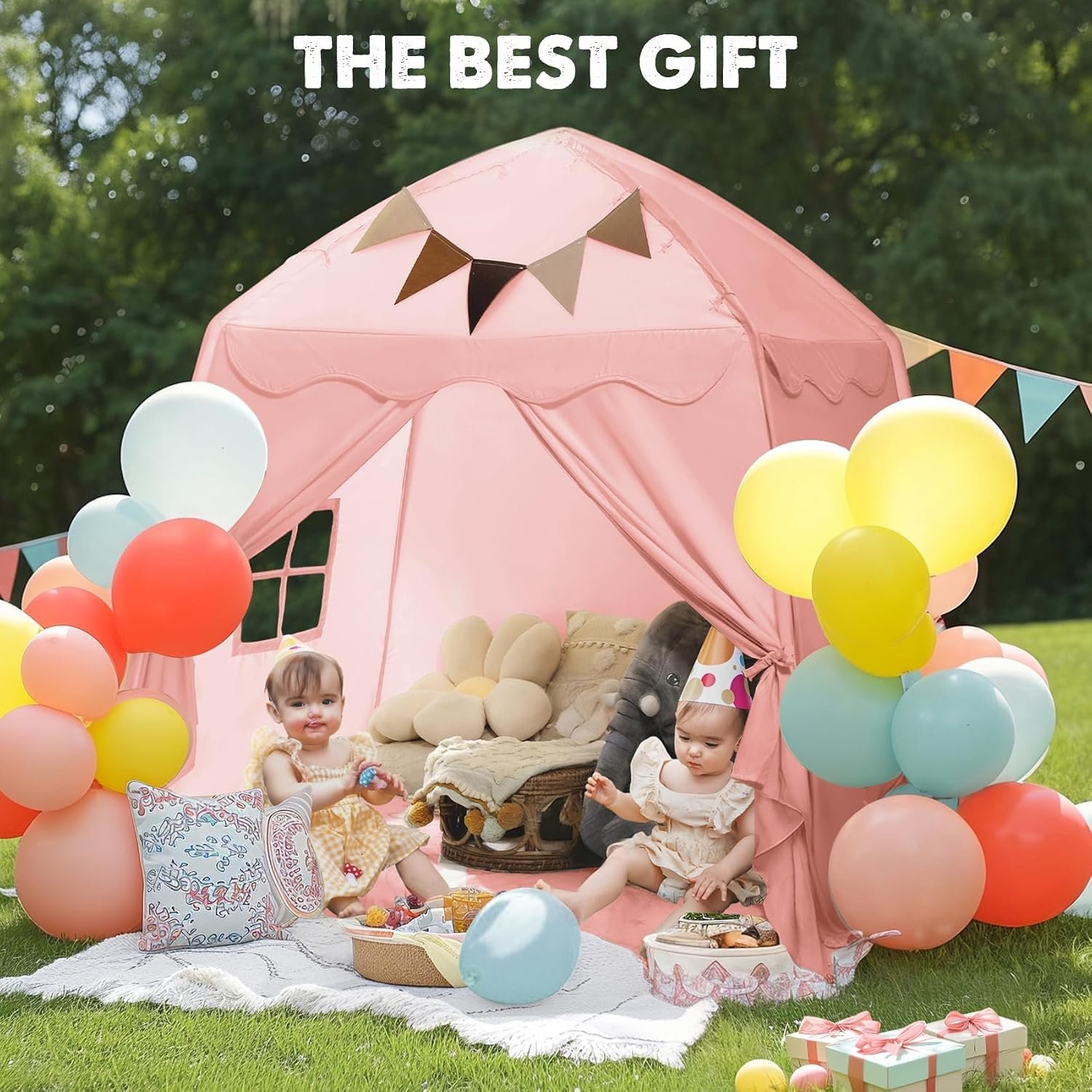 Extra Large Pink Dome Play Tent