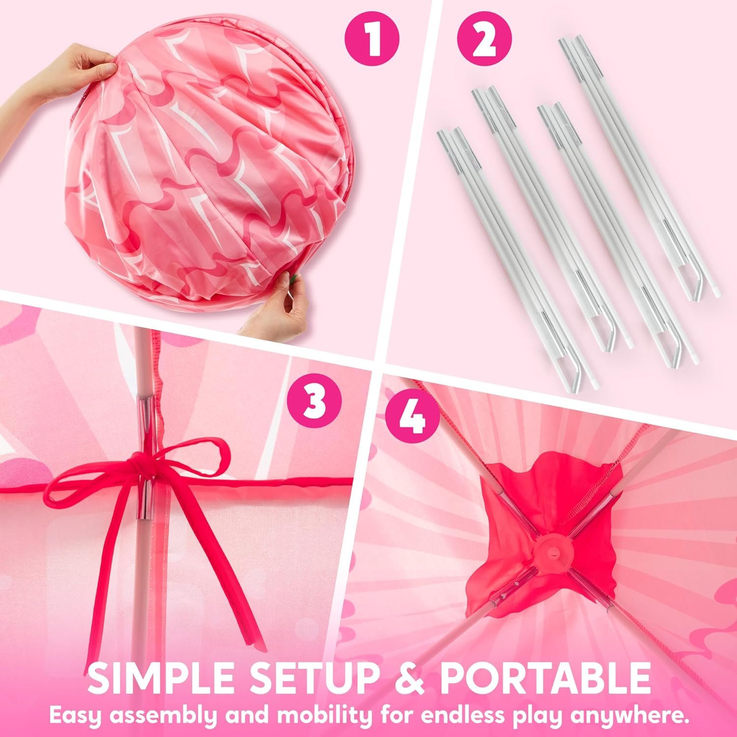 Pop Up Princess Castle Tent: image 8