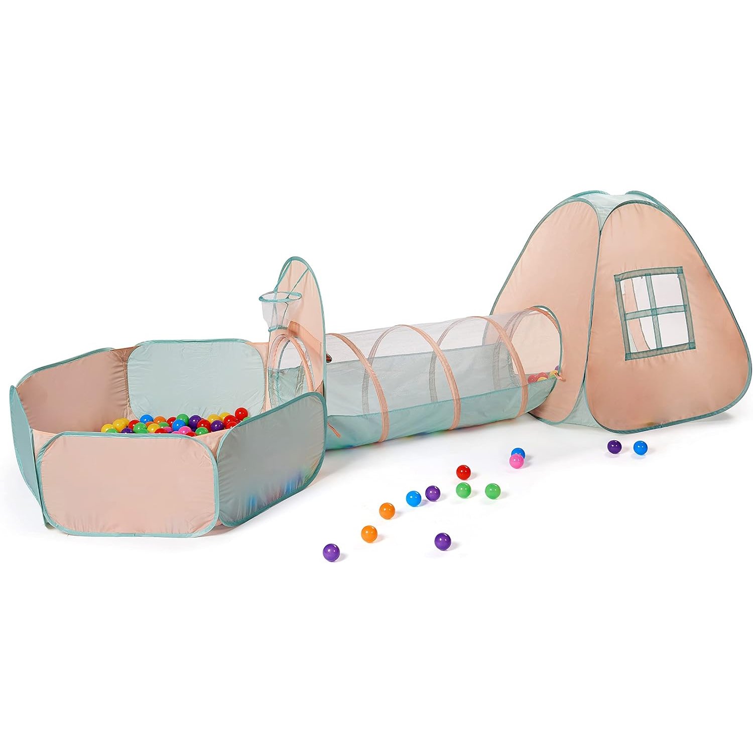Three Piece Play Tent and Tunnel Set